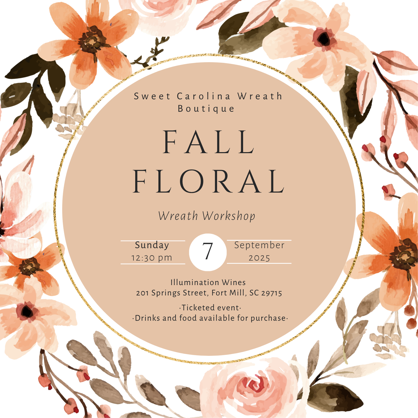 2025 Fall Wreath Workshop- Illumination Wines