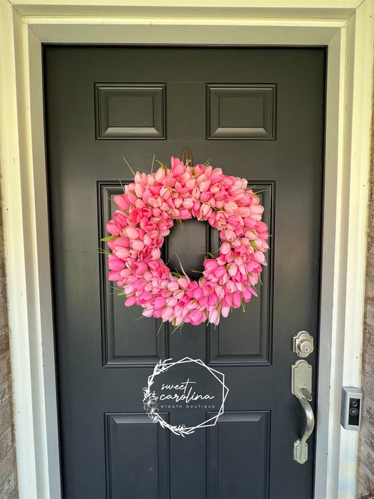 Full Tulip Wreath Multiple Color Options