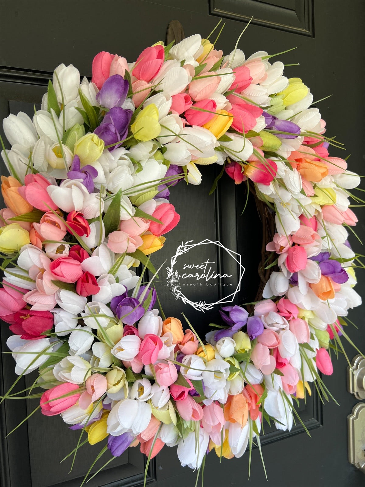 Bright & Colorful Tulip Spring Wreath