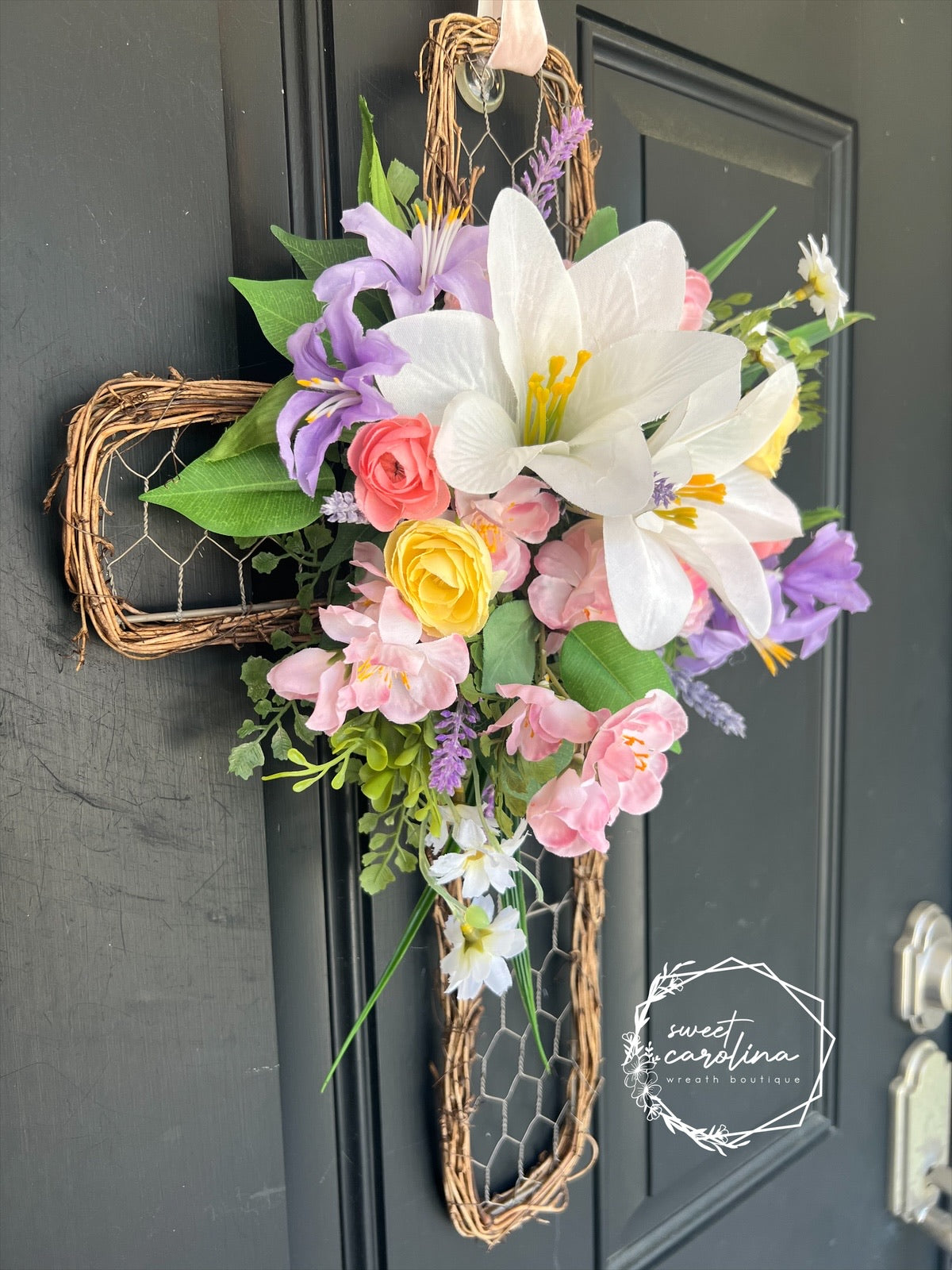 Grace in Bloom Cross- Spring Floral