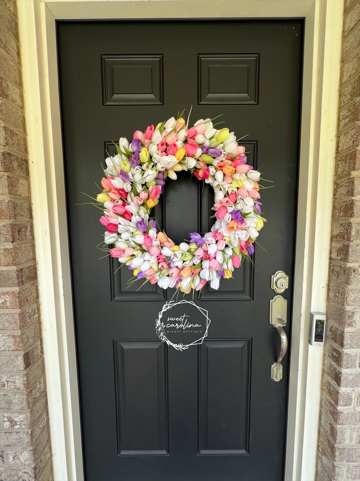 Bright & Colorful Tulip Spring Wreath