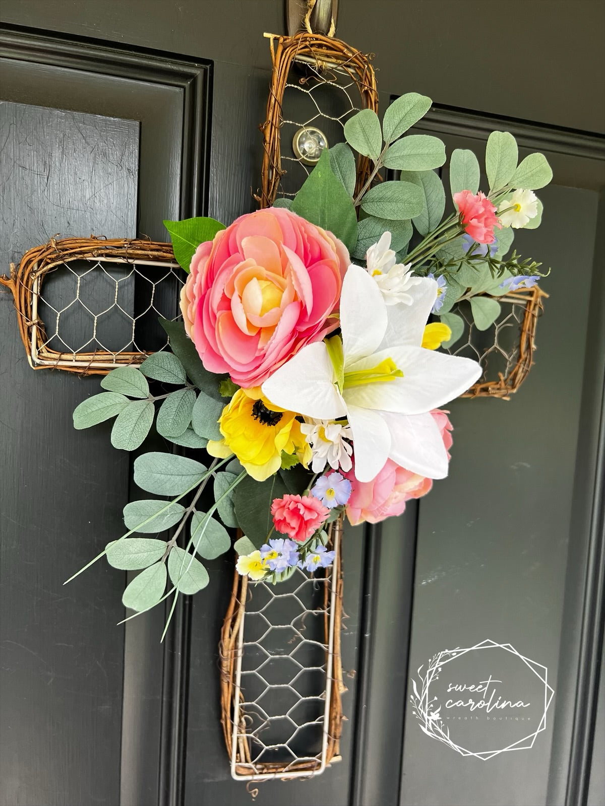 Grace in Bloom Cross- Spring Floral