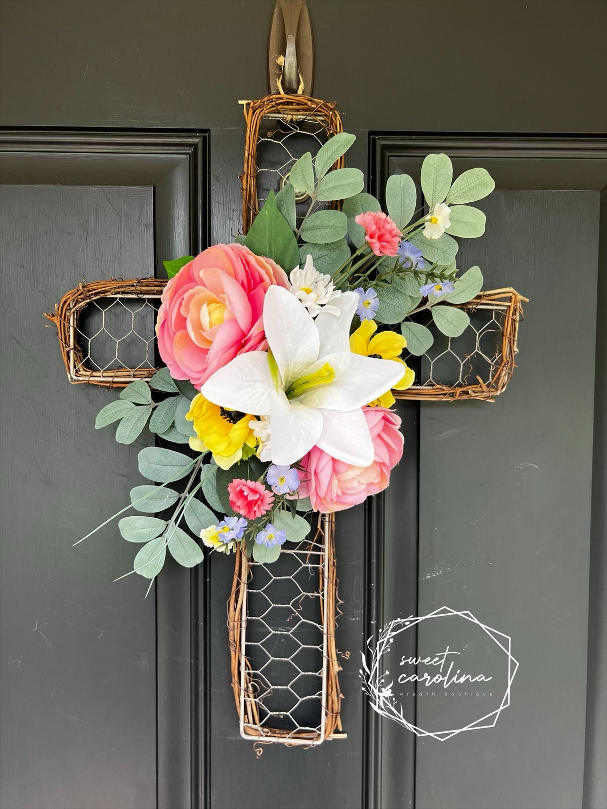 Grace in Bloom Cross- Spring Floral