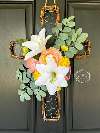 Grace in Bloom Cross- Spring Floral