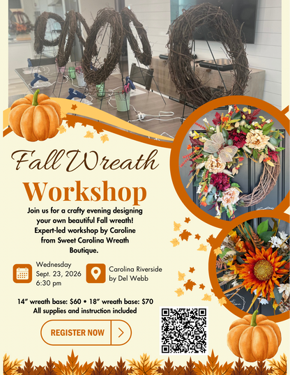 9/23/26• Carolina Riverside •Fall Workshop
