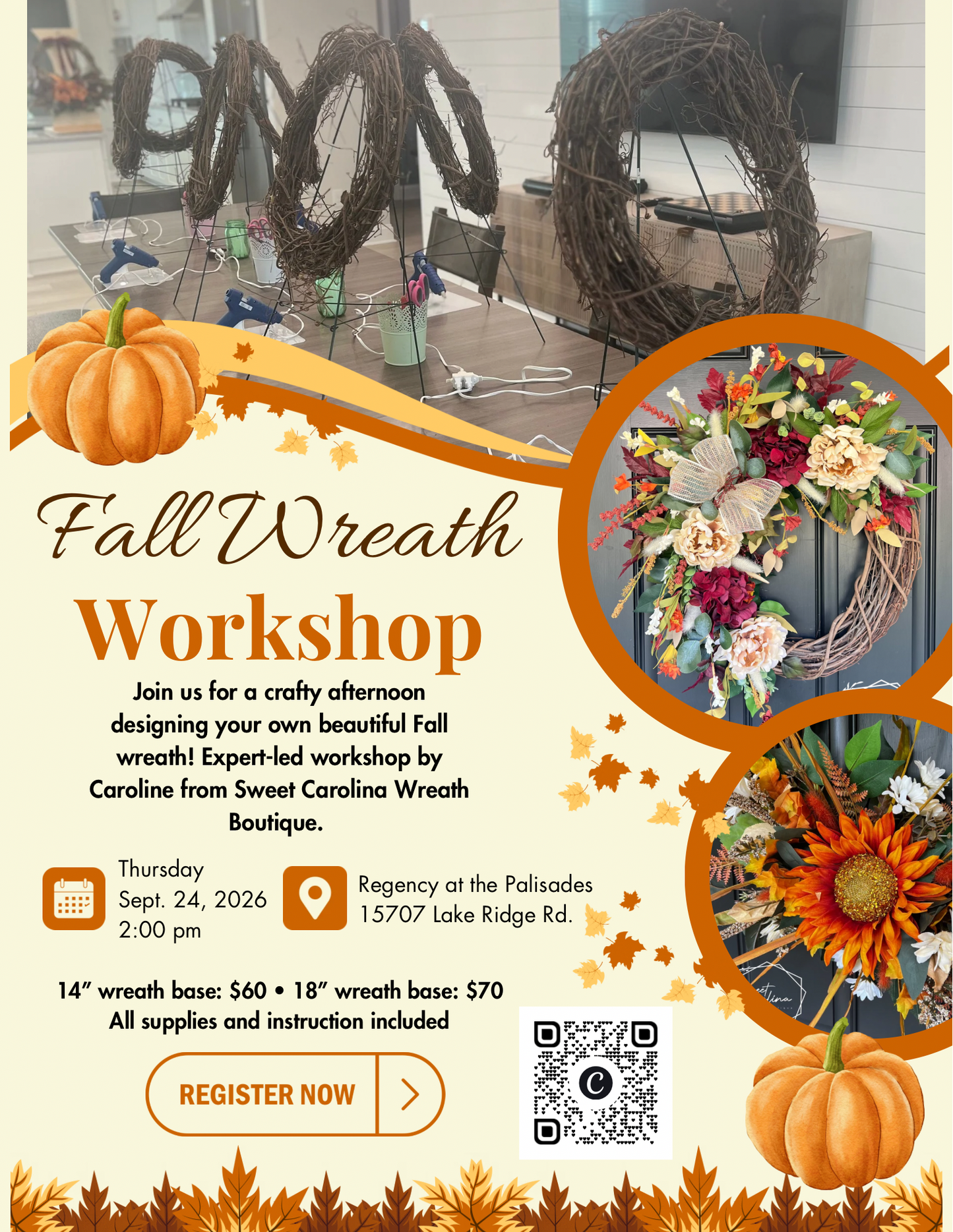 9/24/26• Regency at the Palisades • Fall Workshop