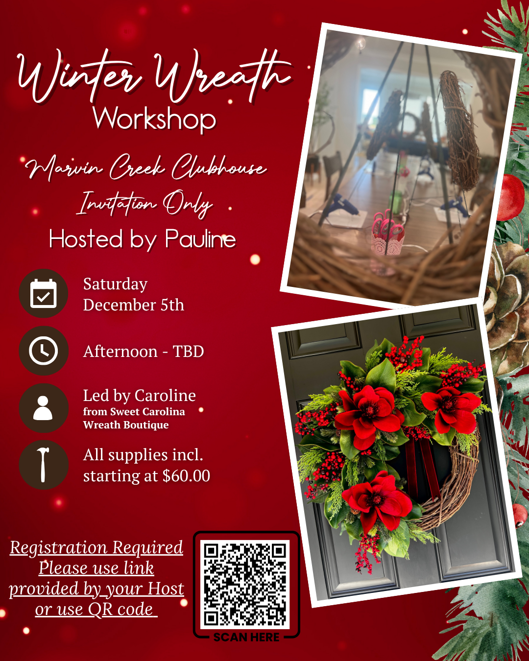 12/5•Winter Wreath Workshop•Bresnik Group