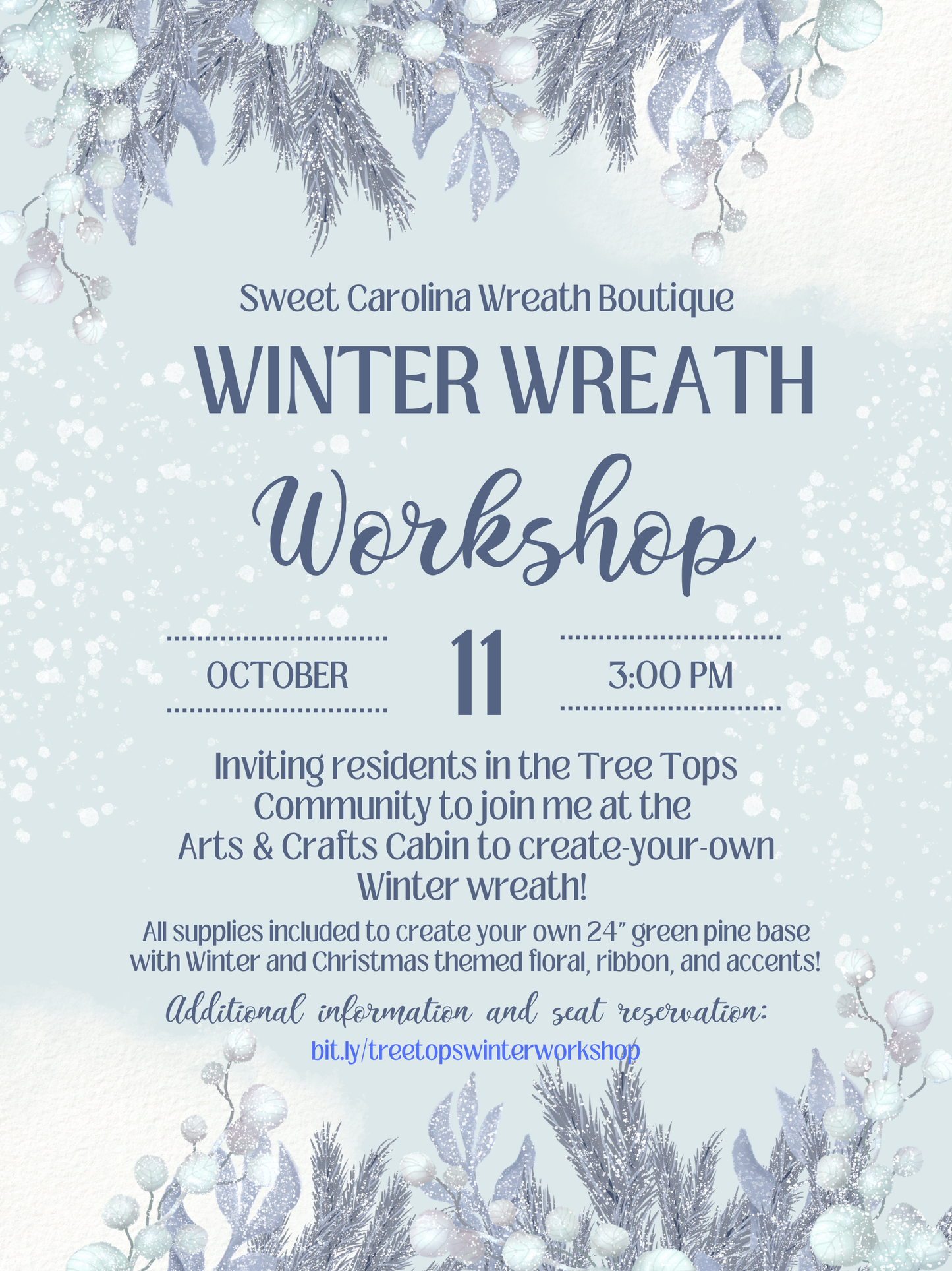Winter Workshop: Tree Tops Community Residents