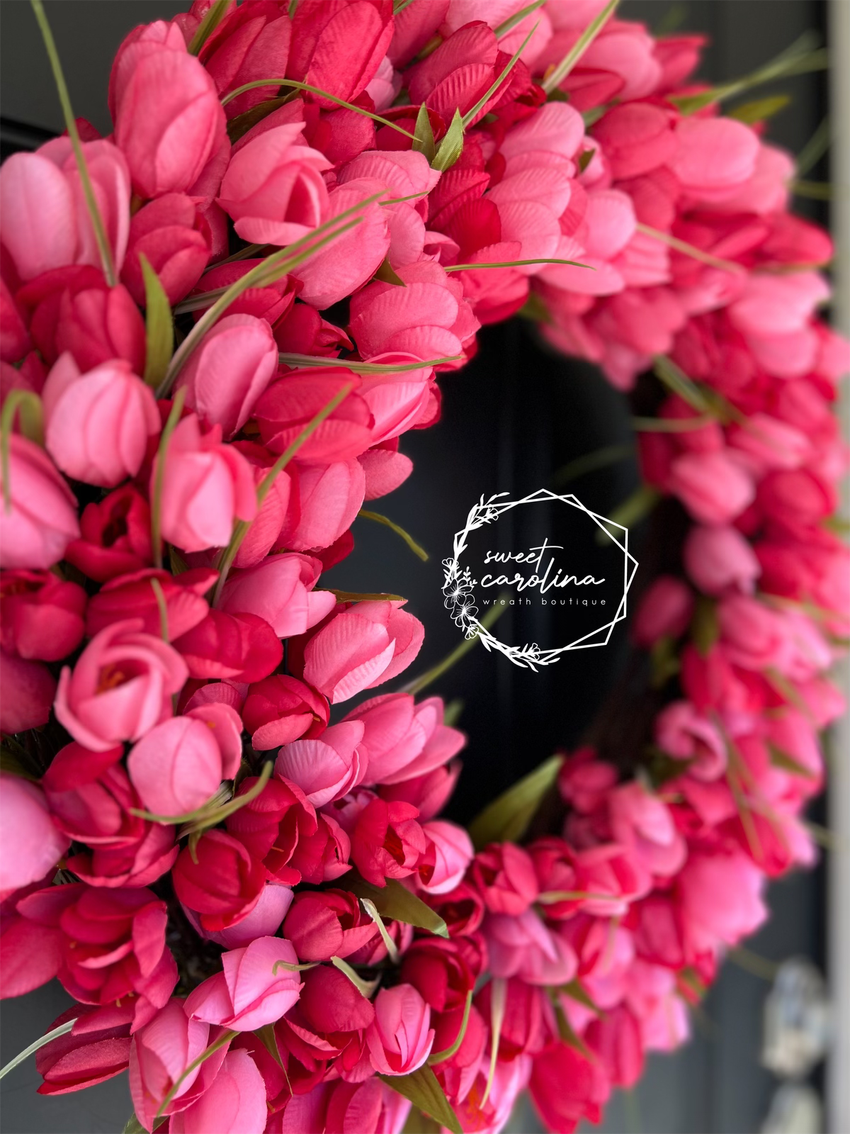 Pink and Raspberry Full Tulip Arrangement