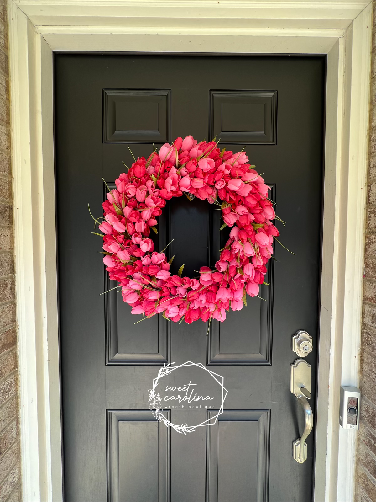 Pink and Raspberry Full Tulip Arrangement