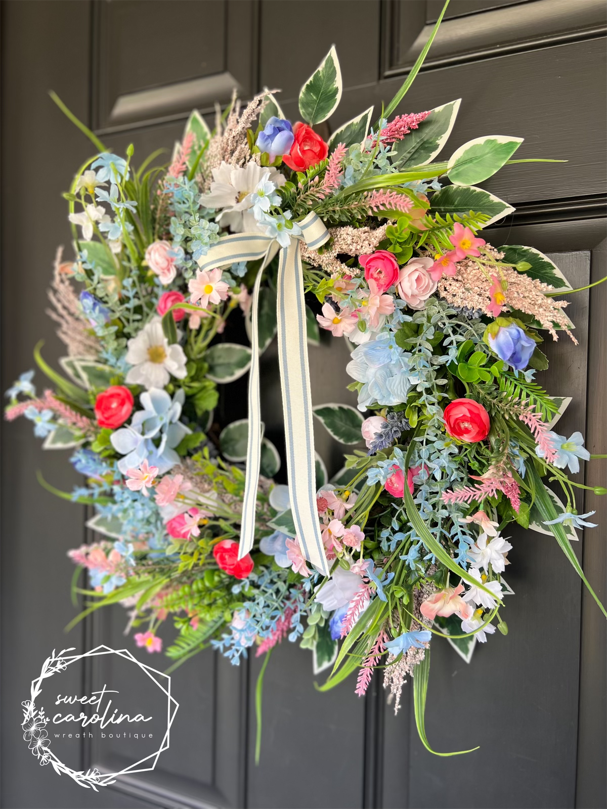 Wildflower Whimsical Spring Wreath