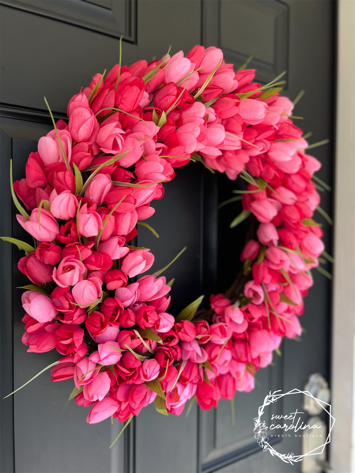 Pink and Raspberry Full Tulip Arrangement