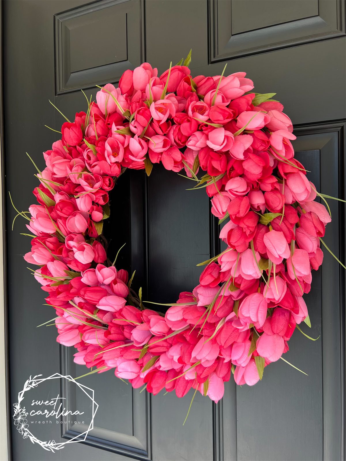 Pink and Raspberry Full Tulip Arrangement