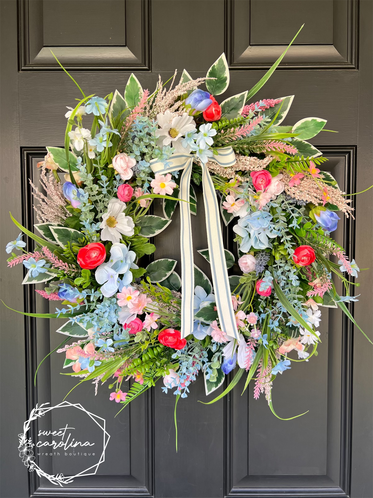 Wildflower Whimsical Spring Wreath