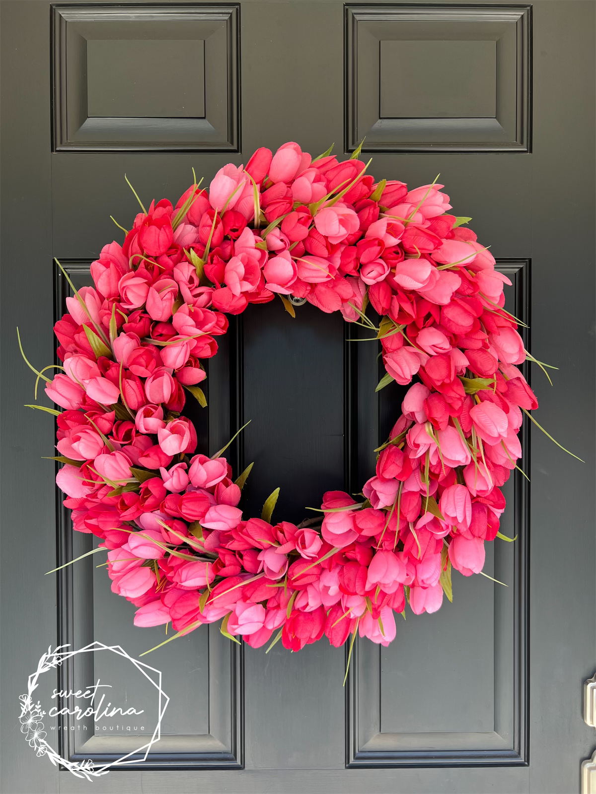 Pink and Raspberry Full Tulip Arrangement